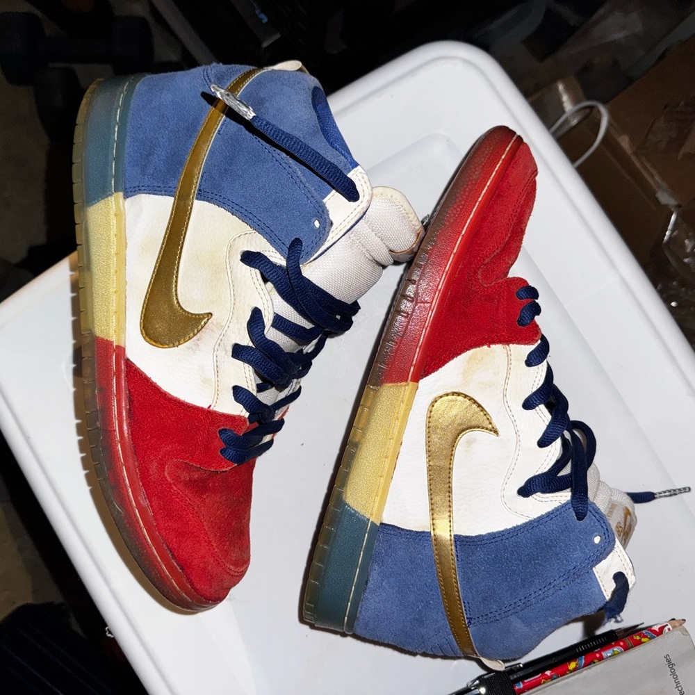 Nike dunk high sb tricolor